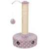 Trixie Junior Fleece Scratching Post Lilac / White