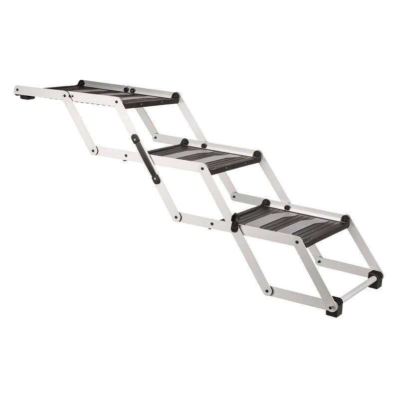Trixie Friends On Tour 3-step Folding Stairs Aluminium/TPR 120 X 37 X 50 Cm / 100 X 37 X 57 Cm(L X W X H) 2 Trixie Friends On Tour 3-step Folding Stairs Aluminium/TPR 120 X 37 X 50 Cm / 100 X 37 X 57 Cm(L X W X H) - Image 2