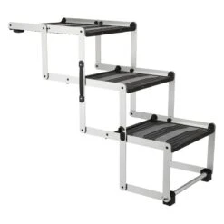 Trixie Friends On Tour 3-step Folding Stairs Aluminium/TPR 120 X 37 X 50 Cm / 100 X 37 X 57 Cm(L X W X H)