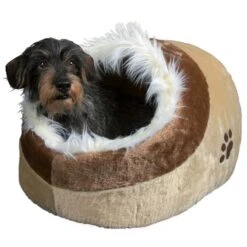 Minou Trixie Den Beige/Brown: 41 X 35 X 26 Cm (L X W X H) -Zoo Plus 19045 minou kuschelhoehle hs 04 1