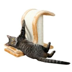 Trixie Inca Scratch Wave With Scratching Post Approx. 44 X 25 X 39 Cm (L X W X H) -Zoo Plus 19586 trixie kratzwelle inca mit kratzstamm hs1 3