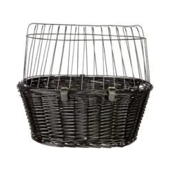 Trixie Bicycle Basket - Black 50 X 35 X 41 Cm (L X W X H) -Zoo Plus 1 58025 pla trixie fahrradkorb schwarz hs01 3