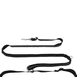 Trixie Jogging Belt With Leash - Grey/ Black Belt: 70 – 130 Cm, Leash: 115 – 150 Cm / 20mm -Zoo Plus 203777 trixie jogginggurt leine grauschwarz hs 07 2
