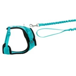 Trixie Mesh Y-Harness With Elastic Leash Turquoise -Zoo Plus 203970 trixie mesh ygeschirr elastischerleine hs 03 9
