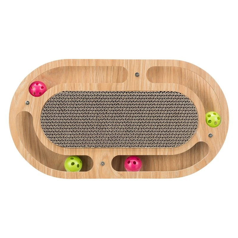 Trixie Scratching Pad With Wooden Frame, Oval 1 Piece 1 Trixie Scratching Pad With Wooden Frame, Oval 1 Piece
