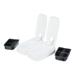 Trixie Automatic Food Dispenser TX2 Automatic Food Dispenser (2 X 300 Ml) -Zoo Plus 24395 trixie tx2 futterautomat hs 08 4