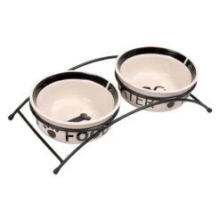 Trixie Eat On Feet Bowl Set With Stand 2 X 1.6 L 20 Trixie Eat On Feet Bowl Set With Stand 2 X 1.6 L -Zoo Plus 27329 PLA Trixie Eat on feet Napfset mit Staender 2