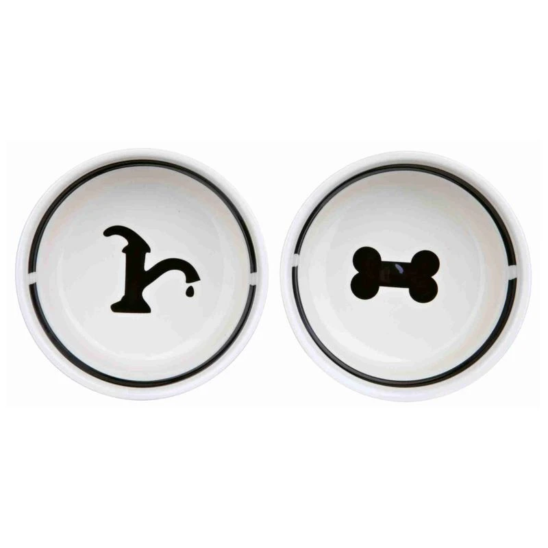 Trixie Eat On Feet Bowl Set With Stand 2 X 1.6 L 2 Trixie Eat On Feet Bowl Set With Stand 2 X 1.6 L - Image 2