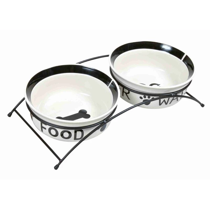 Trixie Eat On Feet Bowl Set With Stand 2 X 1.6 L 3 Trixie Eat On Feet Bowl Set With Stand 2 X 1.6 L - Image 3