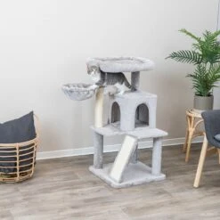 Trixie Junior Cat Tree Pepito Grey -Zoo Plus 333019 trixie junior kratzbaum pepito hs 07 7