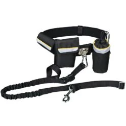 Trixie Hands Free Waist Dog Lead 100 - 135cm -Zoo Plus 34082 pla hands free joggingleine hs 01 9