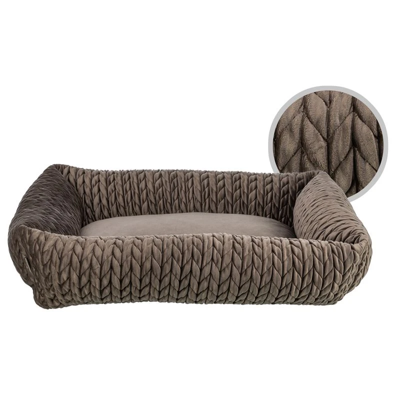 Trixie Bed Livia Square - Brown 65 X 50cm (L X W)