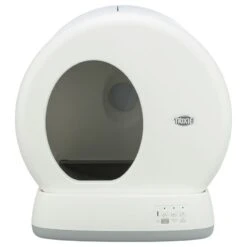 Trixie Self-Cleaning Cat Litter Box White -Zoo Plus 385706 trixie selbstreinigende katzentoilette hs 03 6