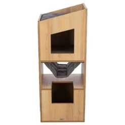 Trixie Scratching Tree Tower - CityStyle Brown -Zoo Plus 385711 trixie kratzbaum tower citystyle hs 03 7