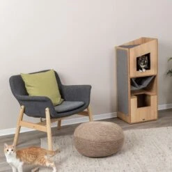 Trixie Scratching Tree Tower - CityStyle Brown -Zoo Plus 385711 trixie kratzbaum tower citystyle hs 10 9