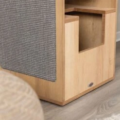 Trixie Scratching Tree Tower - CityStyle Brown -Zoo Plus 385711 trixie kratzbaum tower citystyle hs 11 5