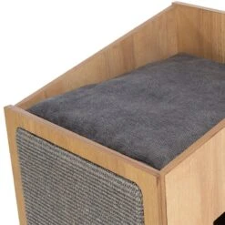 Trixie Scratching Tree Tower - CityStyle Brown -Zoo Plus 385711 trixie kratzbaum tower citystyle hs 14 6