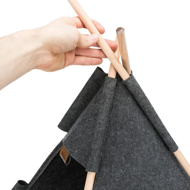 Trixie Tipi Cave Anthracite 10 Trixie Tipi Cave Anthracite - Image 10