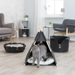 Trixie Tipi Cave Anthracite 15 Trixie Tipi Cave Anthracite -Zoo Plus 403722 trixie hohle tipi hs 10 5