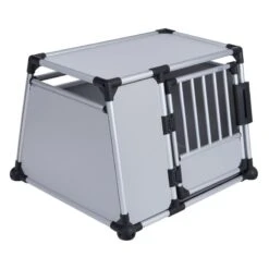 Trixie Aluminium Dog Crate - Large 93 X 81 X 65 Cm (L X W X H) -Zoo Plus 42683 pla trixie transportbox alu fg 3404 4