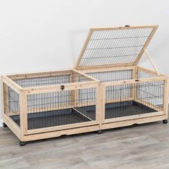 Trixie Indoor Enclosure For Guinea Pigs And Rabbits 150 X 50 X 60cm (L X W X H) -Zoo Plus 444399 trixie indoor gehege meerschweinchen hs 10 2