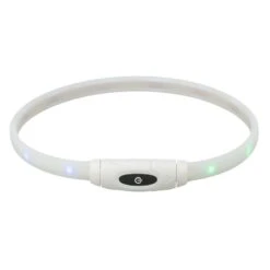 Trixie Flash Light Ring USB Silicone Size XS - XL: 65cm Neck Circumference, 16mm Wide -Zoo Plus 546596 trixie flash leuchtring hs 03 7