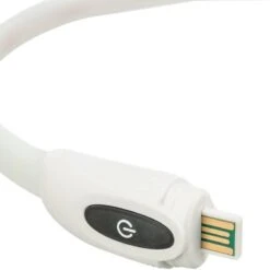 Trixie Flash Light Ring USB Silicone Size XS - XL: 65cm Neck Circumference, 16mm Wide -Zoo Plus 546596 trixie flash leuchtring hs 08 5