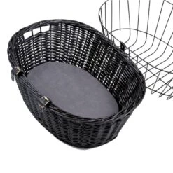 Trixie Bicycle Basket - Black 50 X 35 X 41 Cm (L X W X H) -Zoo Plus 58025 pla trixie fahrradkorb schwarz hs02 2