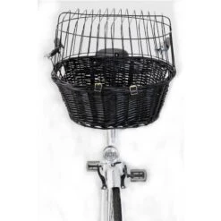 Trixie Bicycle Basket - Black 50 X 35 X 41 Cm (L X W X H) -Zoo Plus 58025 trixie fahrradkorb schwarz hs10 7