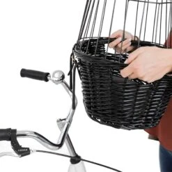 Trixie Bicycle Basket - Black 50 X 35 X 41 Cm (L X W X H) -Zoo Plus 58025 trixie fahrradkorb schwarz hs 05 8