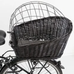Trixie Rear-Mounted Bicycle Basket - Black 55 X 35 X 49cm (L X W X H) -Zoo Plus 70447 trixie fahrradkorb mit gitter hs 06 3