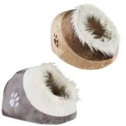 Minou Trixie Den White/Light Grey: 41 X 35 X 26 Cm (L X W X H)