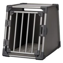 Trixie Aluminium Transport Box - Graphite Size M-L: 65 X 61 X 86 Cm (H X W X D)